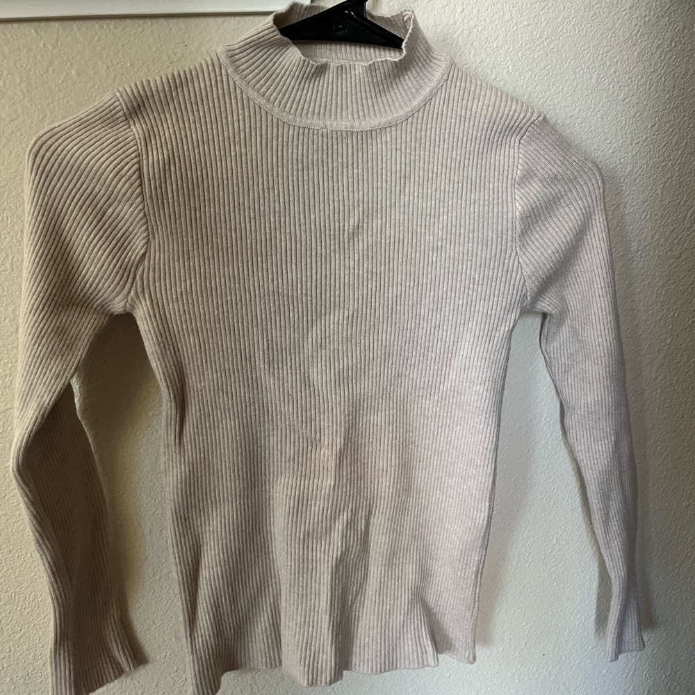 Ribbed Turtleneck Sweater